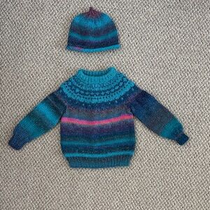 Handmade sweater and beanie 2T